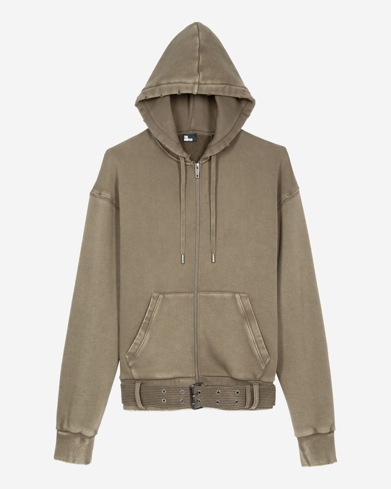 The Kooples MEN OLIVE khaki hoodie