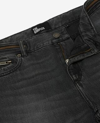 The Kooples HOMME BLACK WASHED jean slim noir d&eacute;lav&eacute;