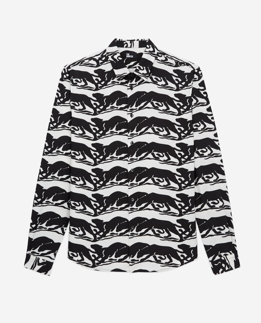 The Kooples H BLACK / WHITE printed shirt
