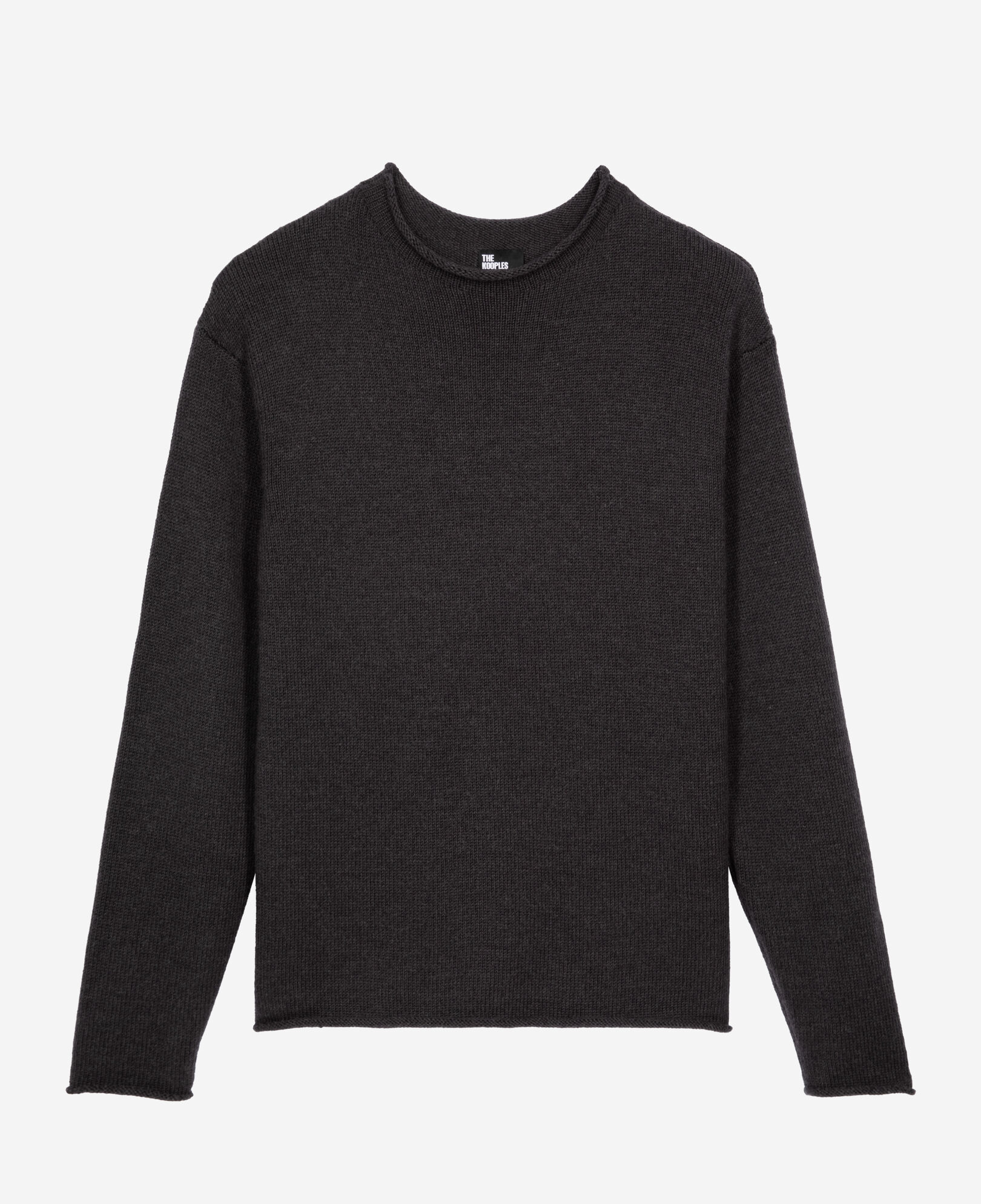 The Kooples MEN MIDDLE GREY MEL gray wool sweater