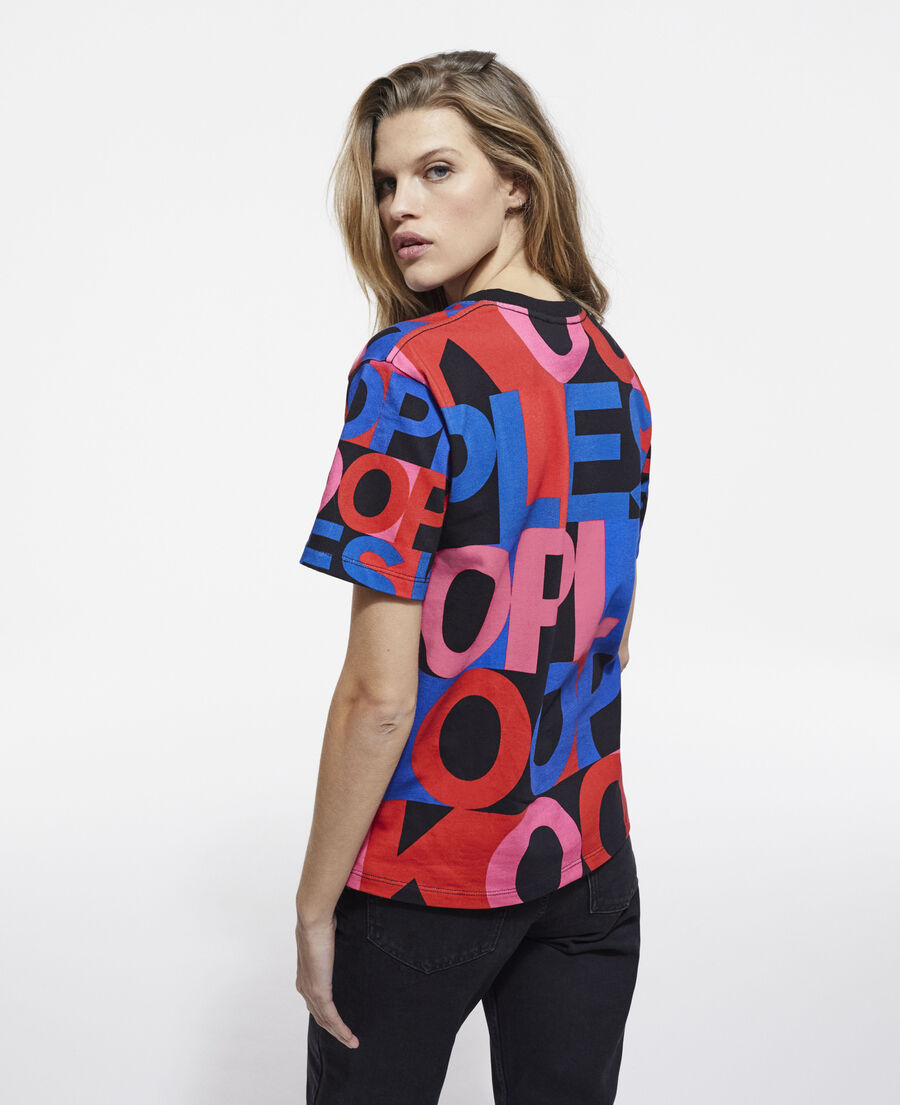 the kooples multicolor t-shirt with logo