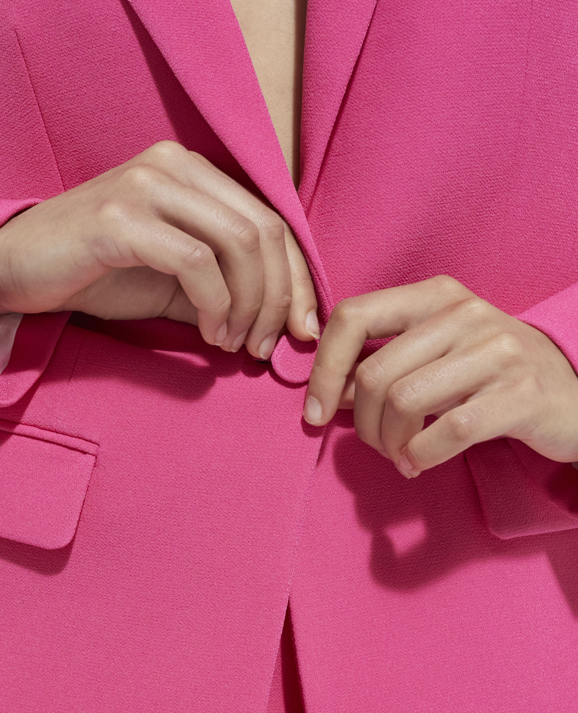 Leuchtend rosa elegante Jacke, PINK, hi-res image number null