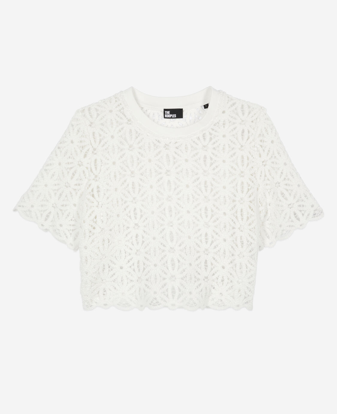 White Guipure Top The Kooples white-guipure-top-the-kooples