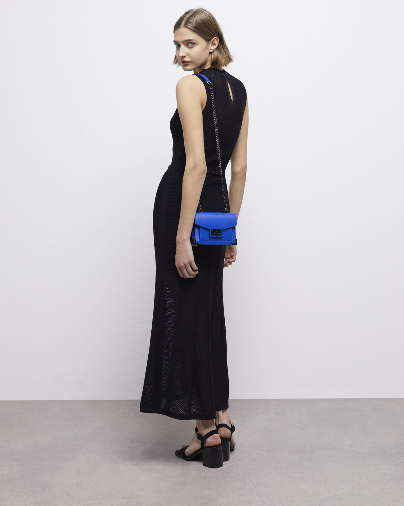 The Kooples WOMEN BLUE ELECTRIC emily nano blue leather bag