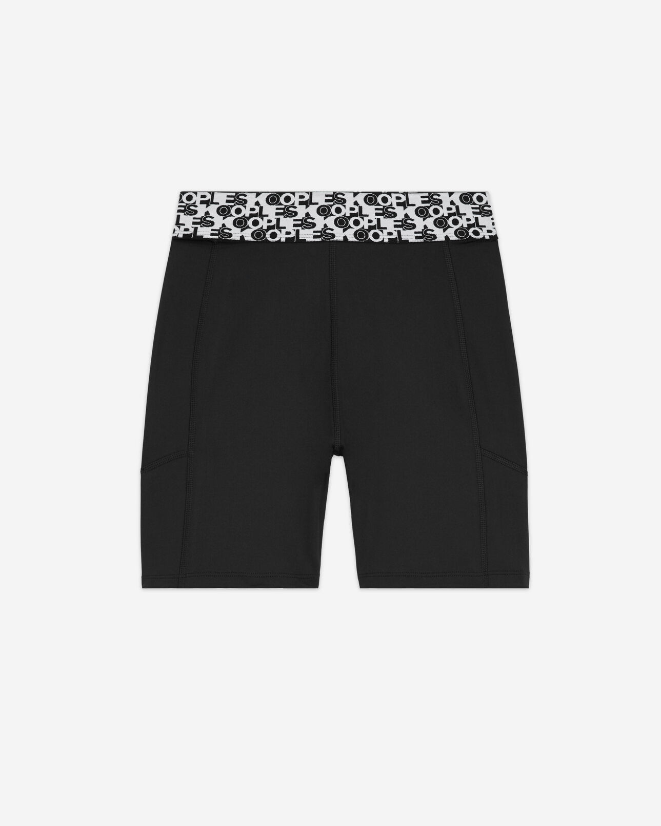 The Kooples FEMME BLACK short cycliste technique logo noir