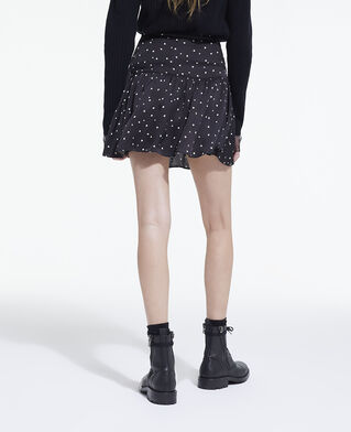 The Kooples FEMME BLACK jupe courte imprimée
