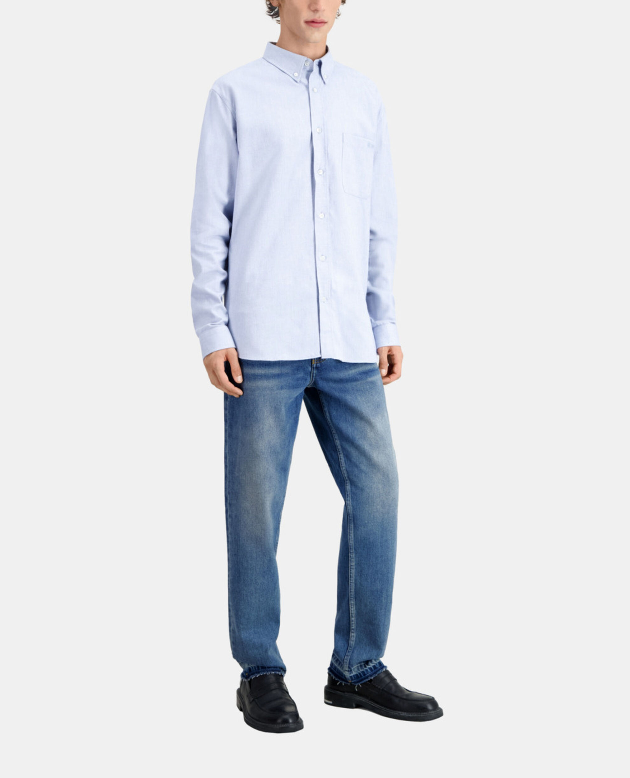 Blue Oxford shirt, LIGHT BLUE, hi-res image number null