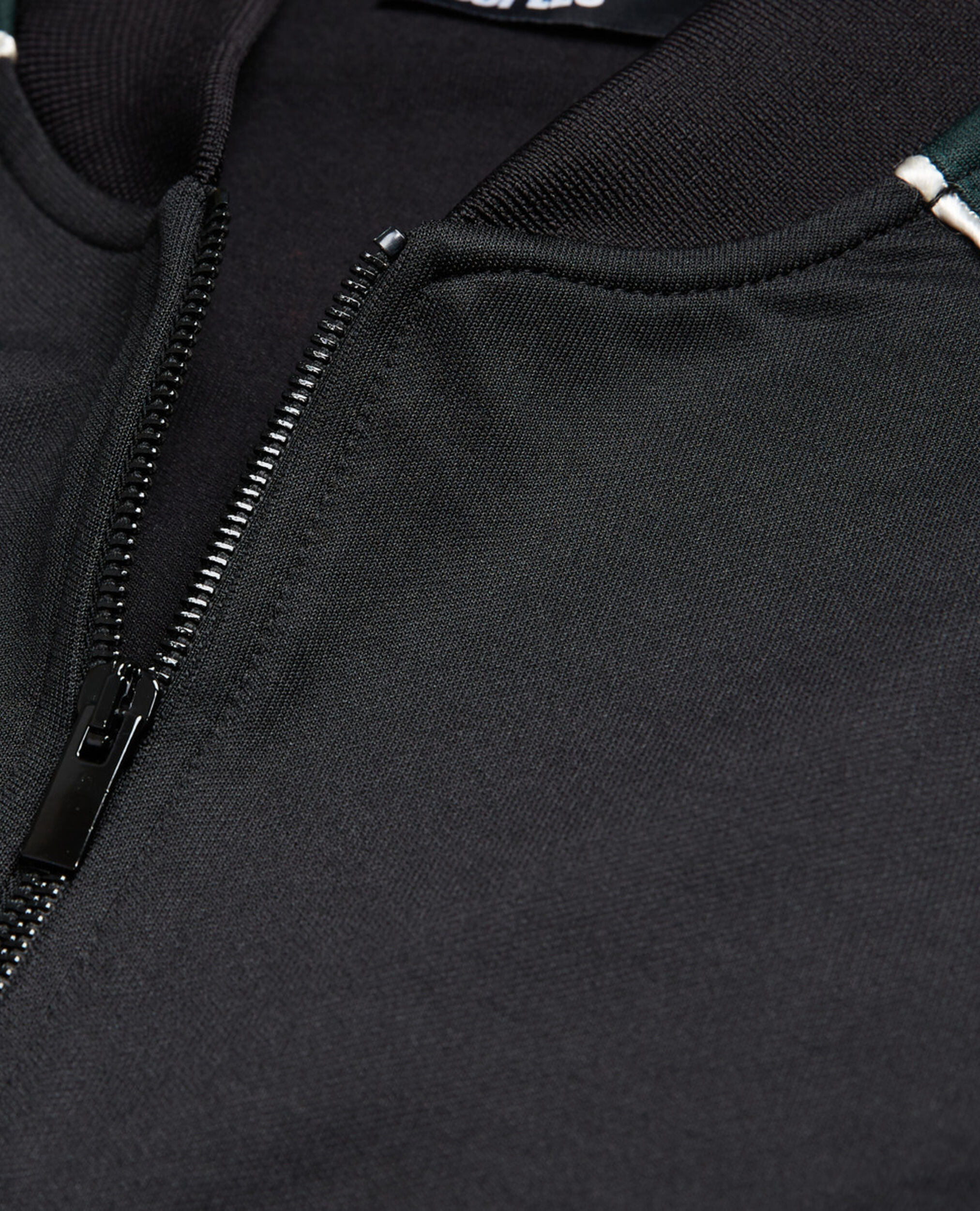 Sweatshirt zippé bicolore, VERT BOUTEILLE, hi-res image number null