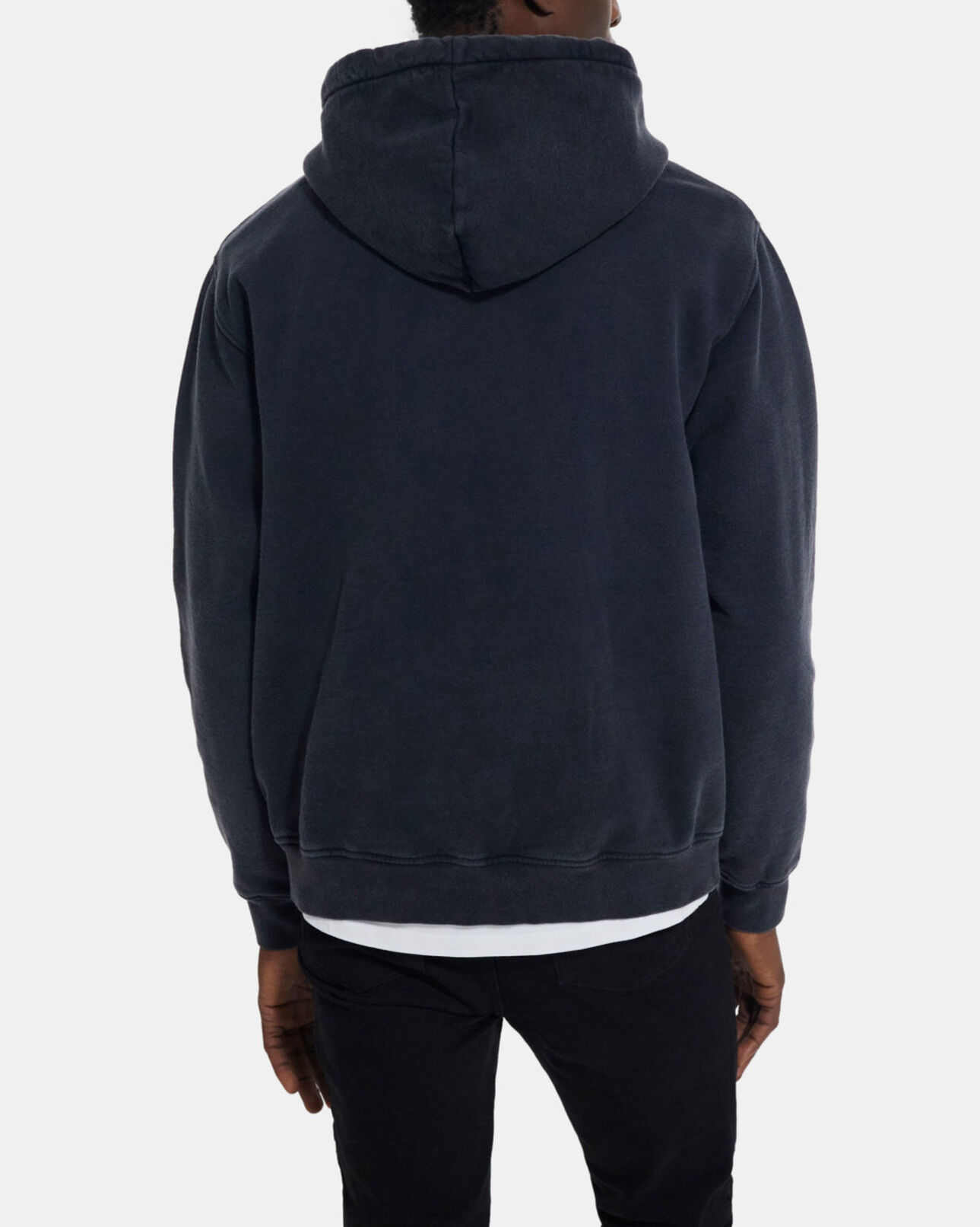 The Kooples MEN BLACK WASHED black sweatshirt