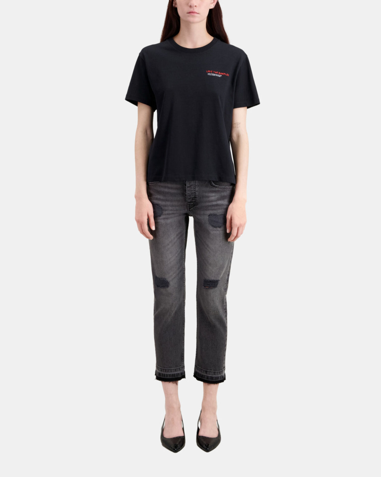T-shirt Femme I Love Kooples noir, BLACK, hi-res image number null