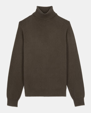 The Kooples MEN KAKI khaki cashmere sweater