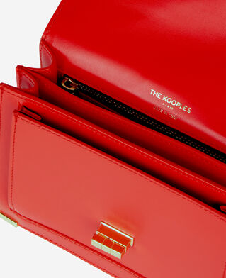 The Kooples WOMEN ORANGE RED small emily bag in red leather