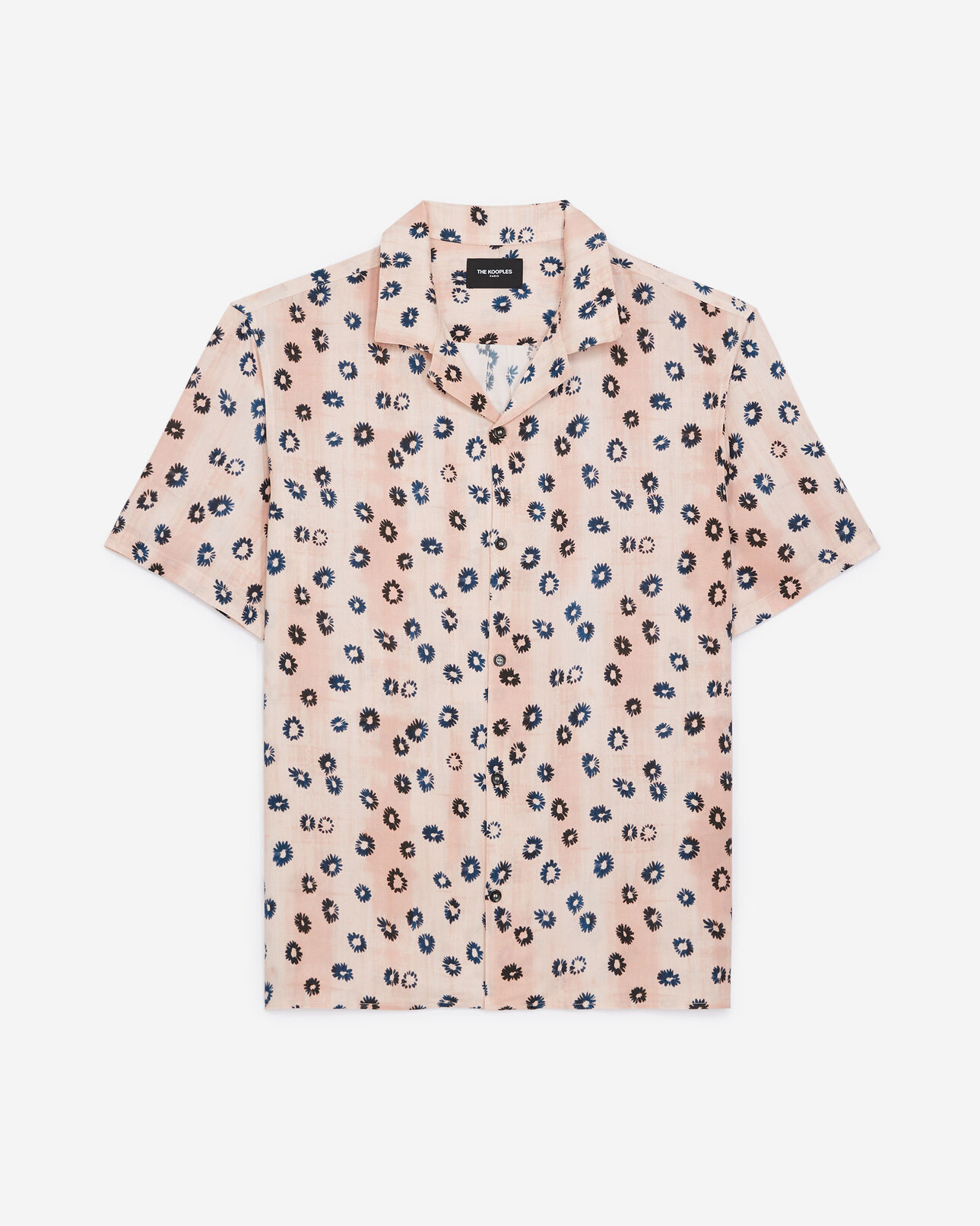 The Kooples HOMME PINK chemise fluide rose à manches courtes