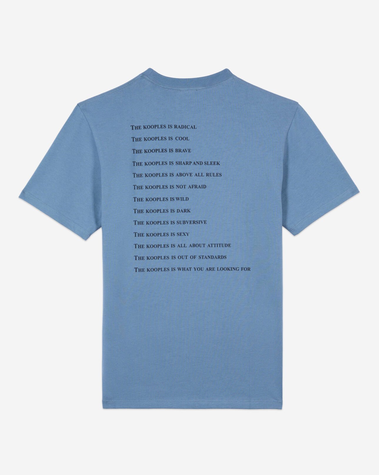The Kooples MEN STONE BLUE light blue what t-shirt