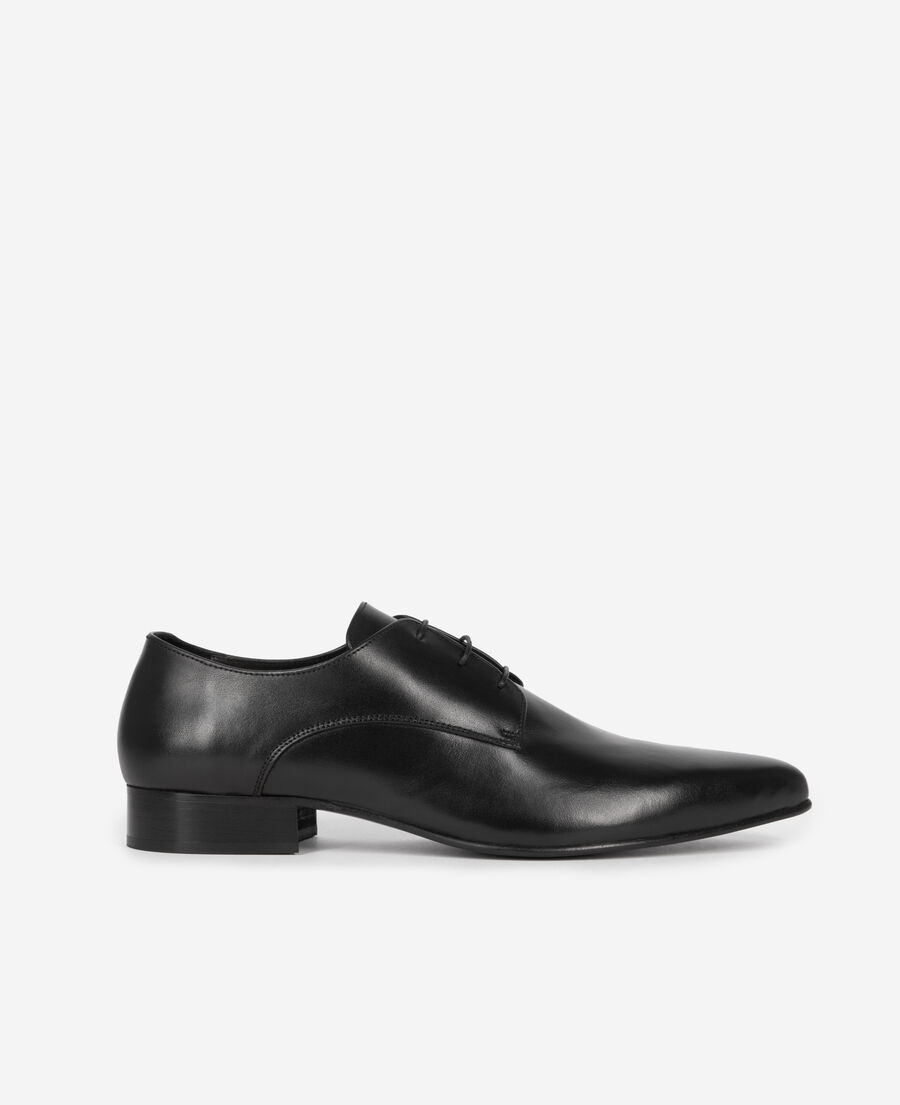 The Kooples H BLACK black leather derbies