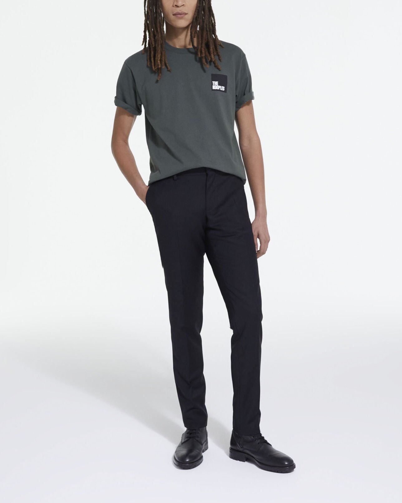The Kooples HERREN FORET grünes t-shirt