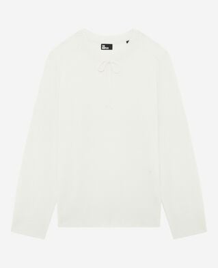 The Kooples FEMME ECRU pull col rond en cachemire &eacute;cru