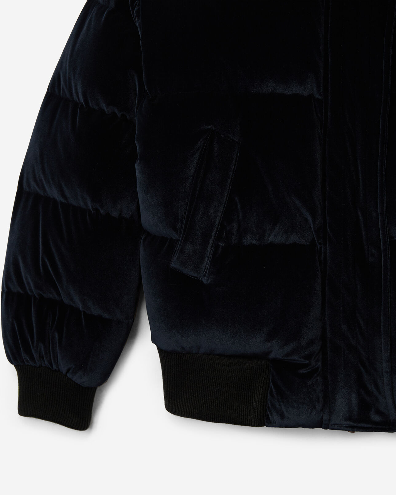 The Kooples FEMME NAVY doudoune velours marine