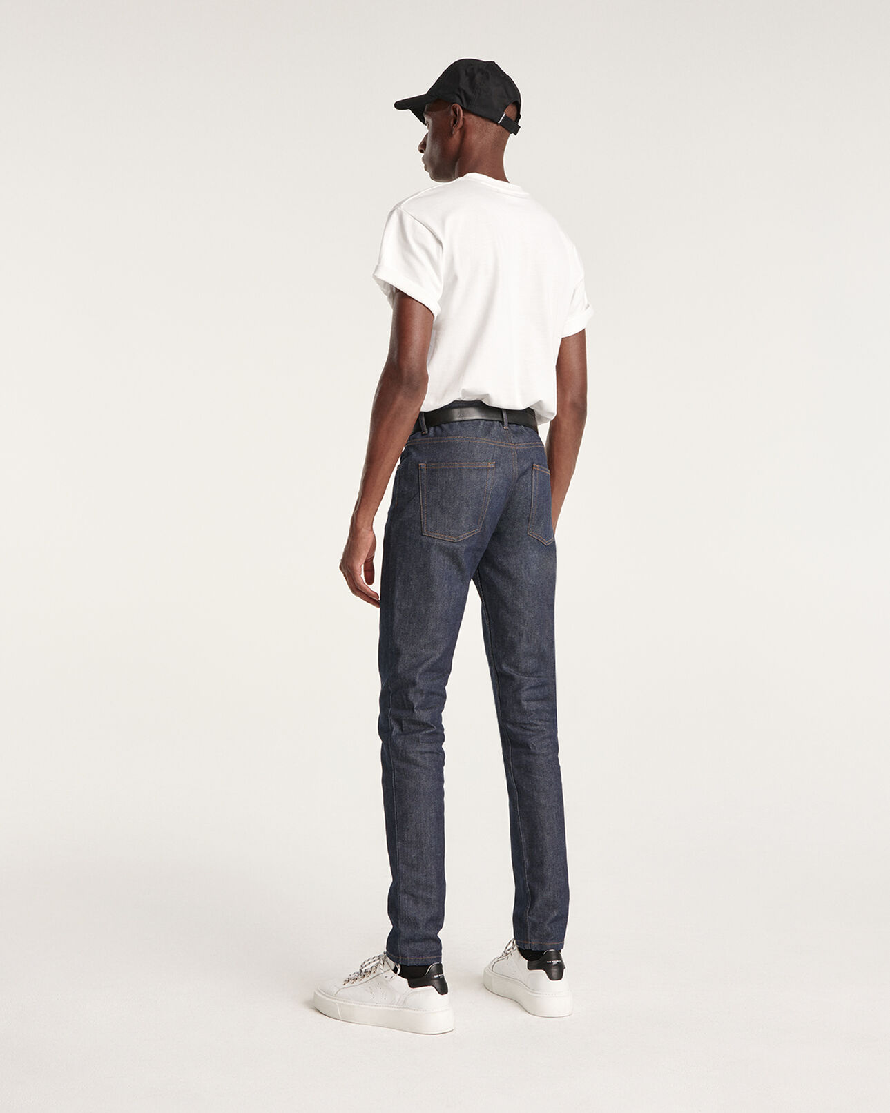 The Kooples MEN WHITE white cotton t-shirt with printed logo