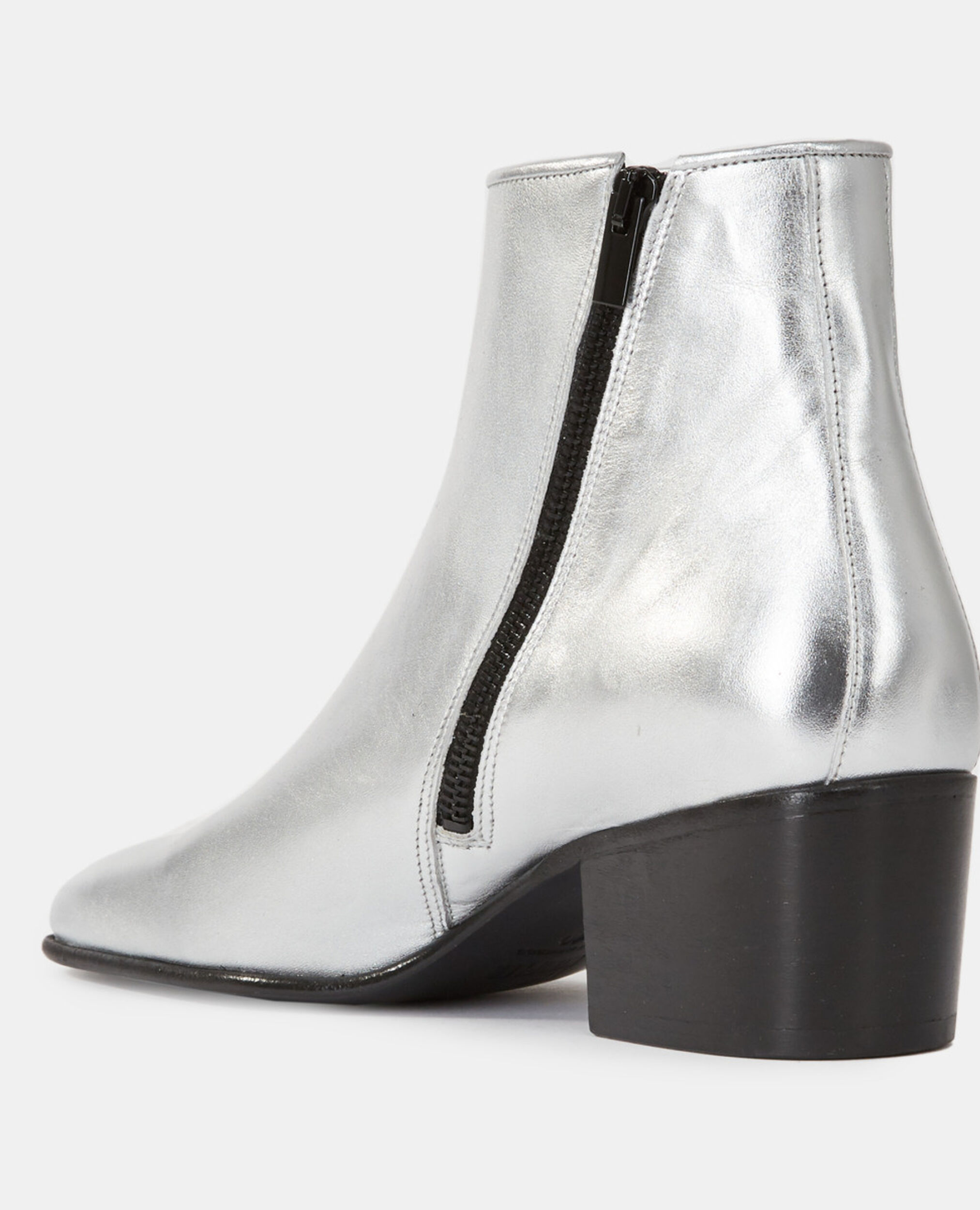 Botas piel plateadas, SILVER, hi-res image number null