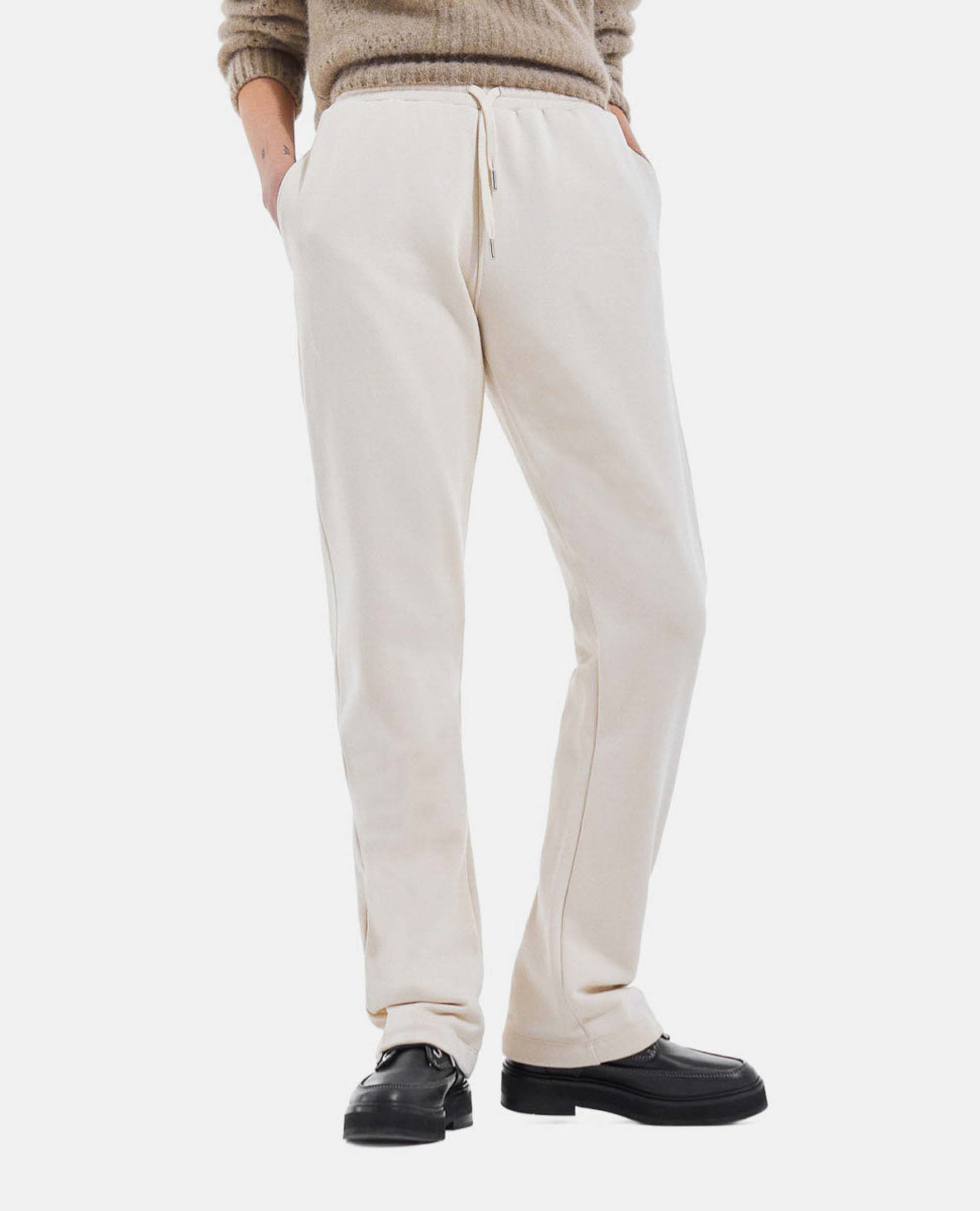 Jogging blanco crudo corte recto, ECRU, hi-res image number null