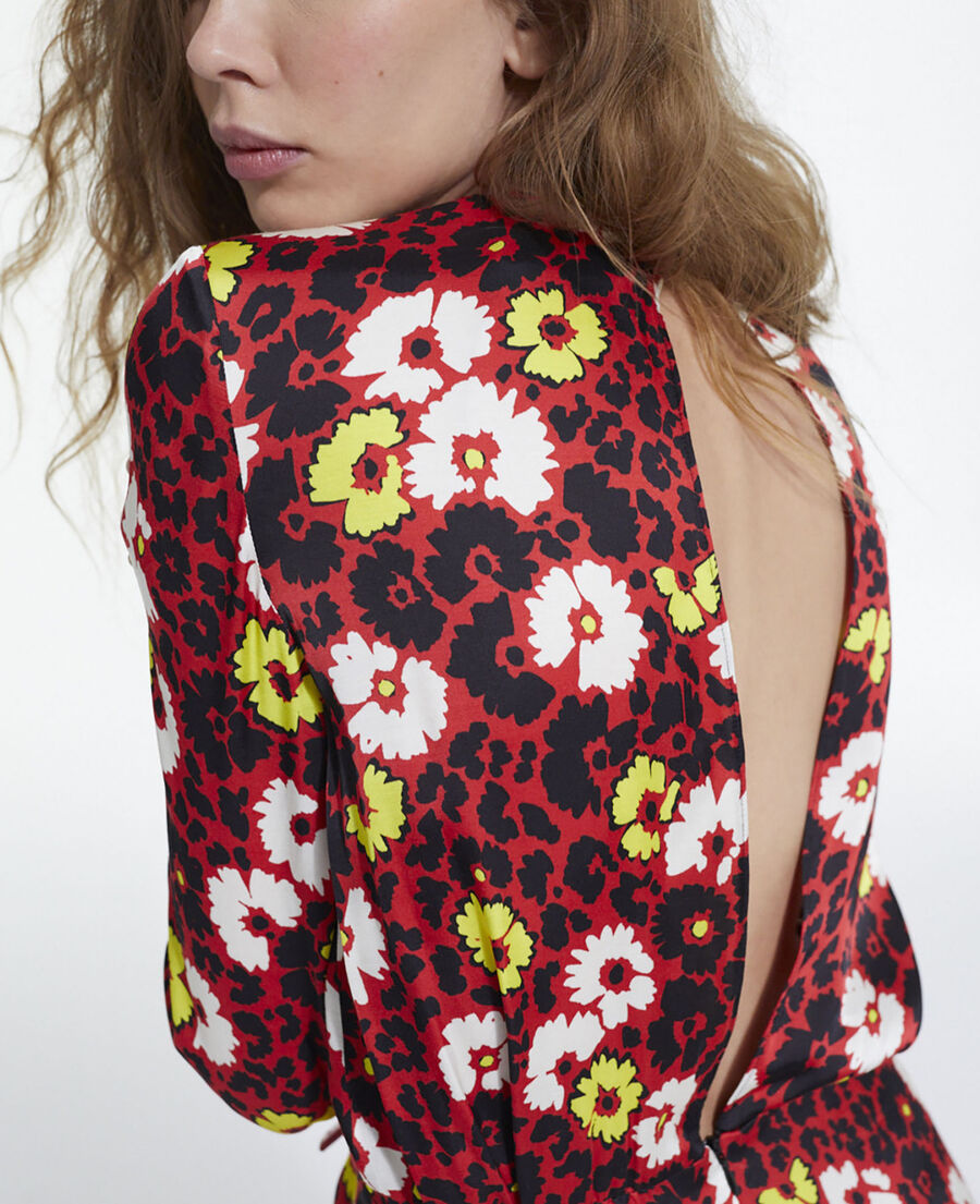 floral print long dress