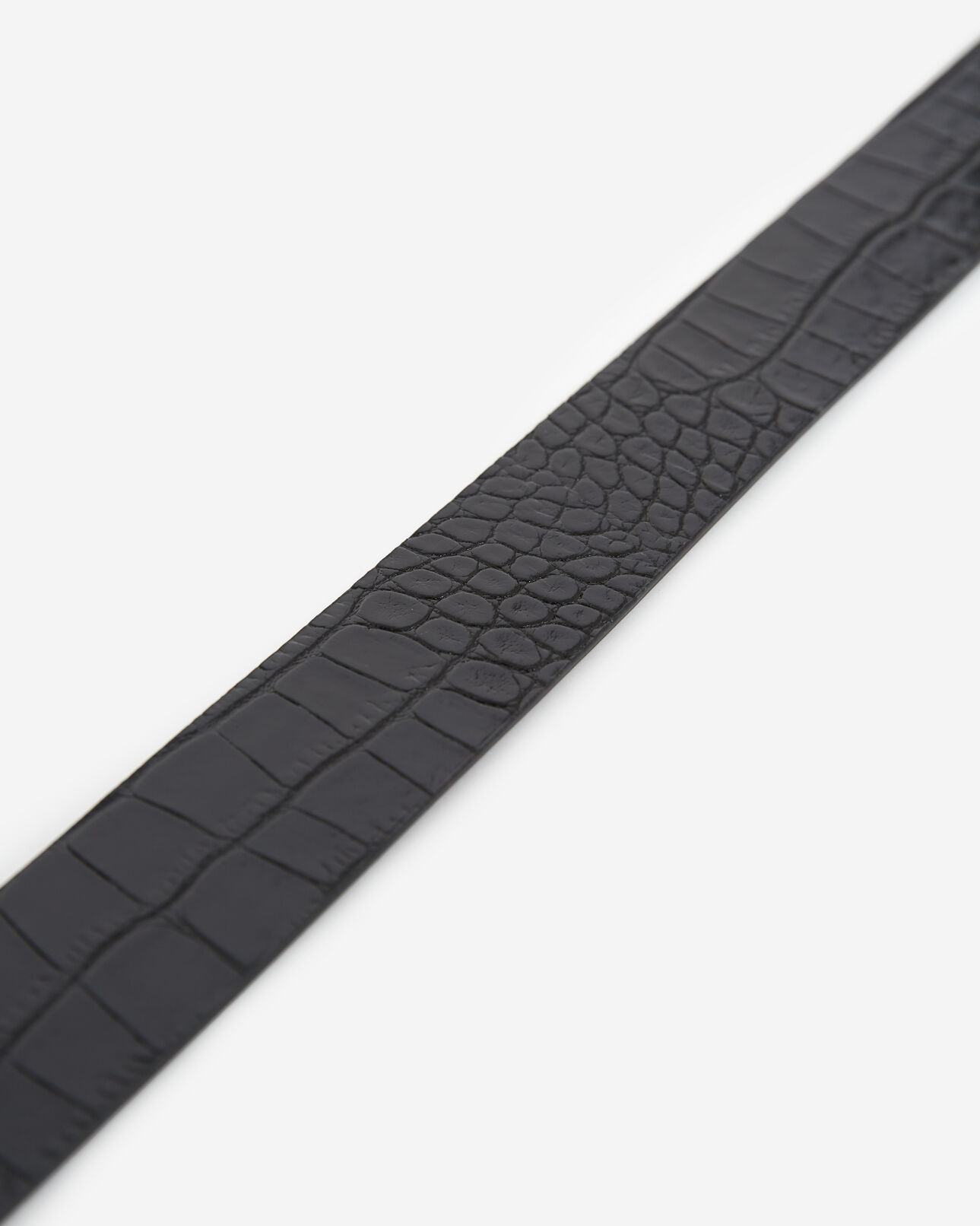 The Kooples FEMME BLACK ceinture cuir fine noire à anneaux