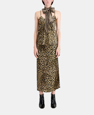 The Kooples F LEOPARD leopard print silk camisole