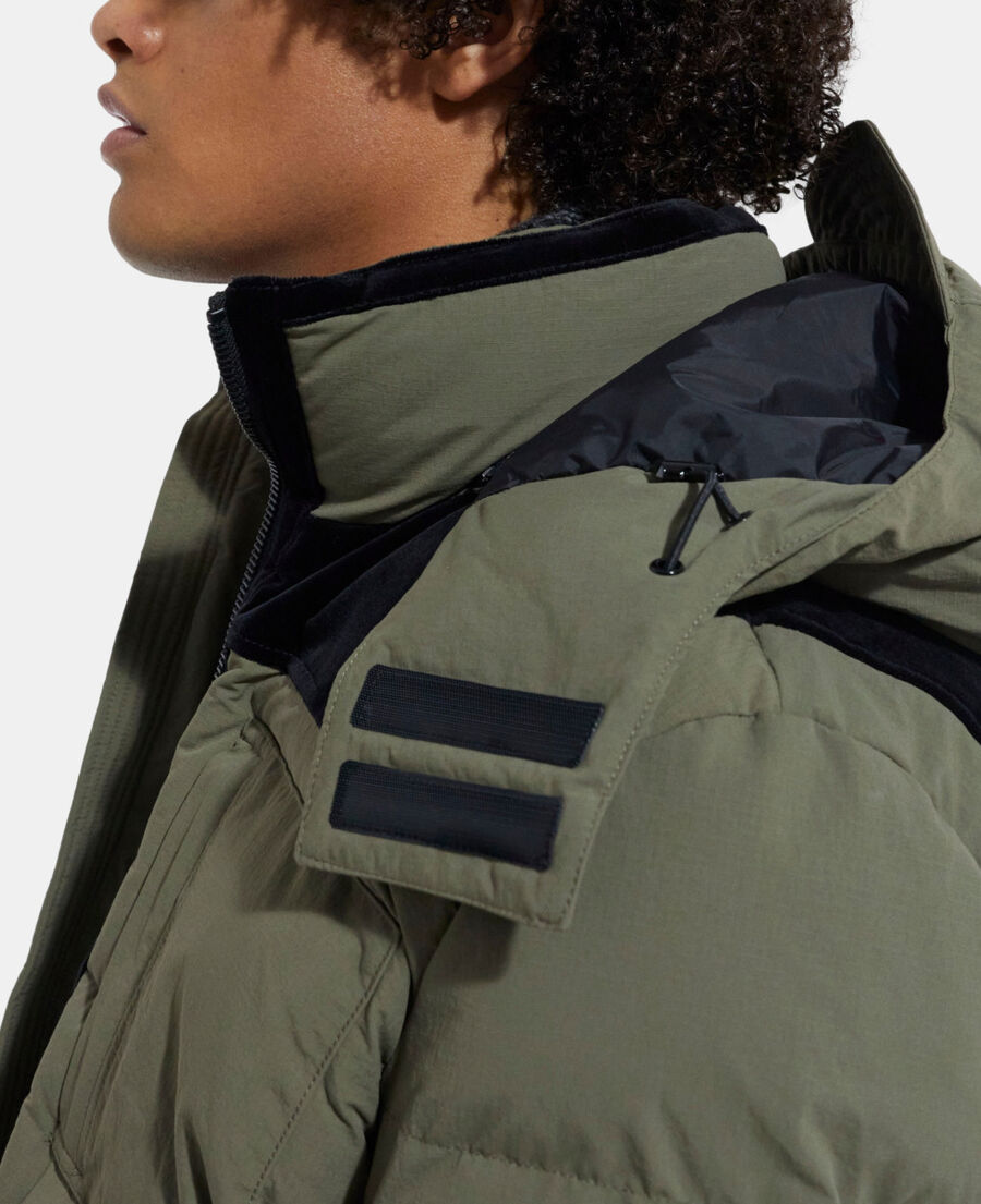 khaki down jacket
