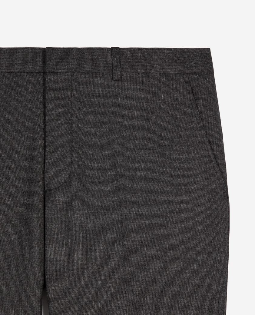 The Kooples MEN GREY grey straight wool suit pants