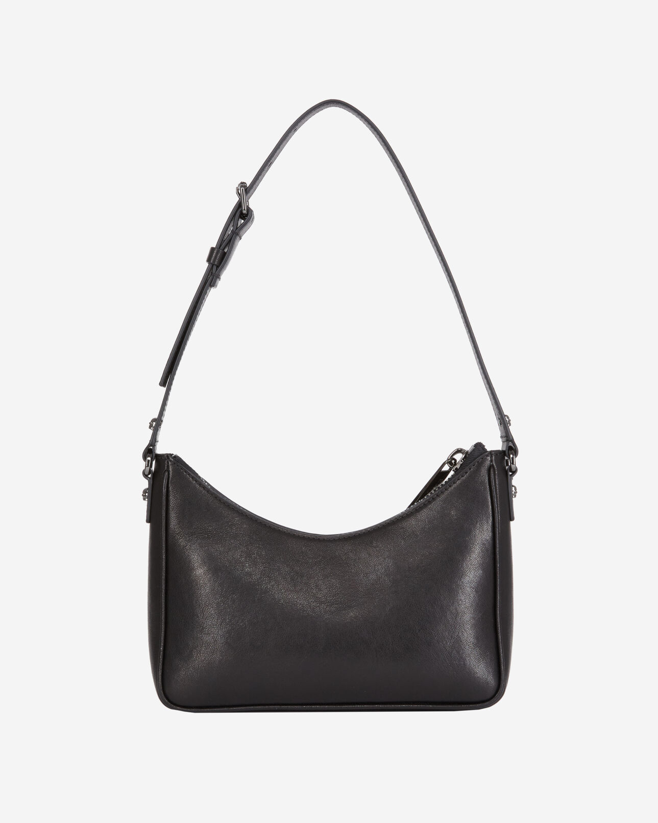 The Kooples DAMEN BLACK jade tasche aus schwarzem leder