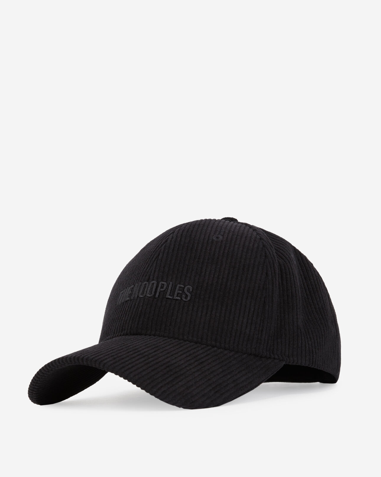 The Kooples MIXED BLACK black corduroy cap