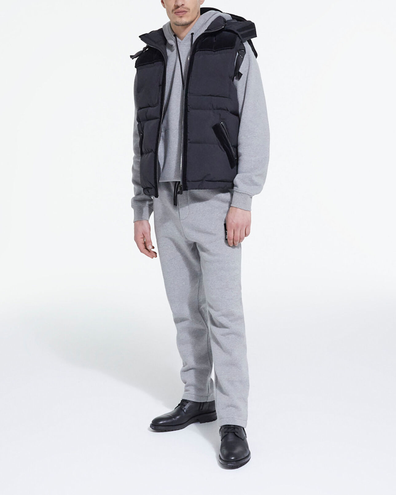 The Kooples HOMME BLACK doudoune sans manches noire