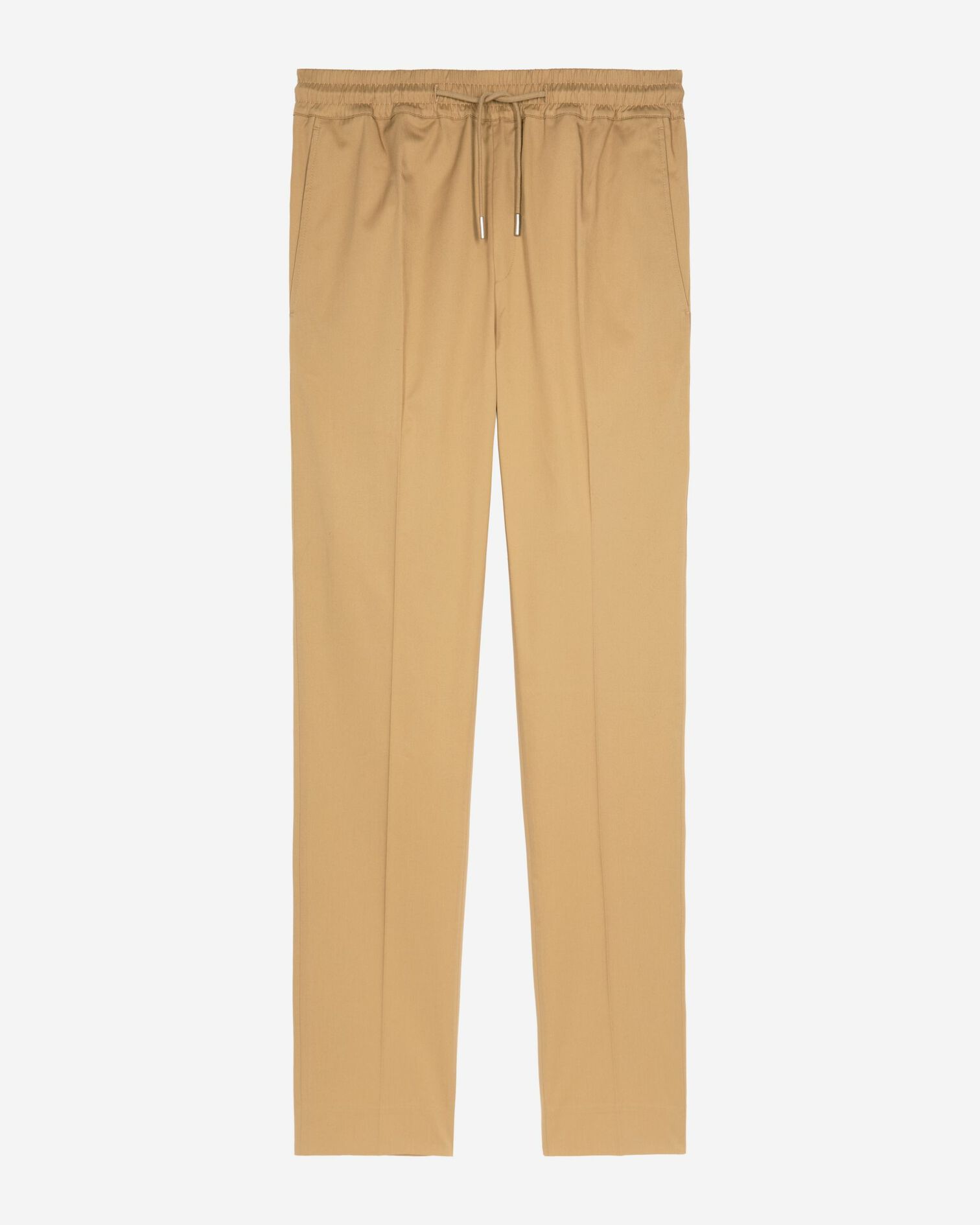 Pantalon taille élastiquée beige, BEIGE, hi-res image number null