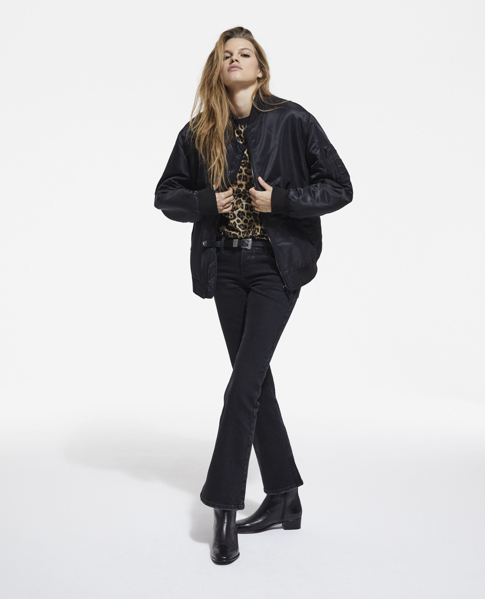 The kooples leather bomber jacket cheap
