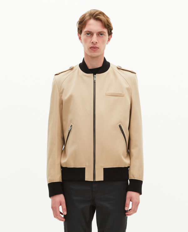 The Kooples MEN BEIGE beige teddy jacket