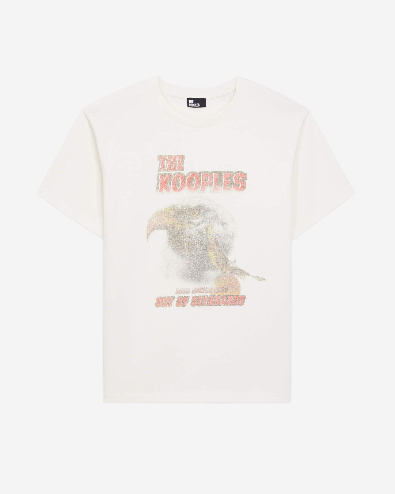 The Kooples FEMME ECRU t-shirt femme écru avec sérigraphie eagle