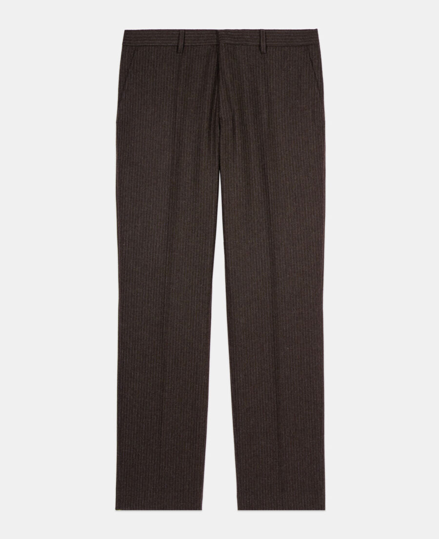 The Kooples HERREN BROWN weite, braune hose mit streifen