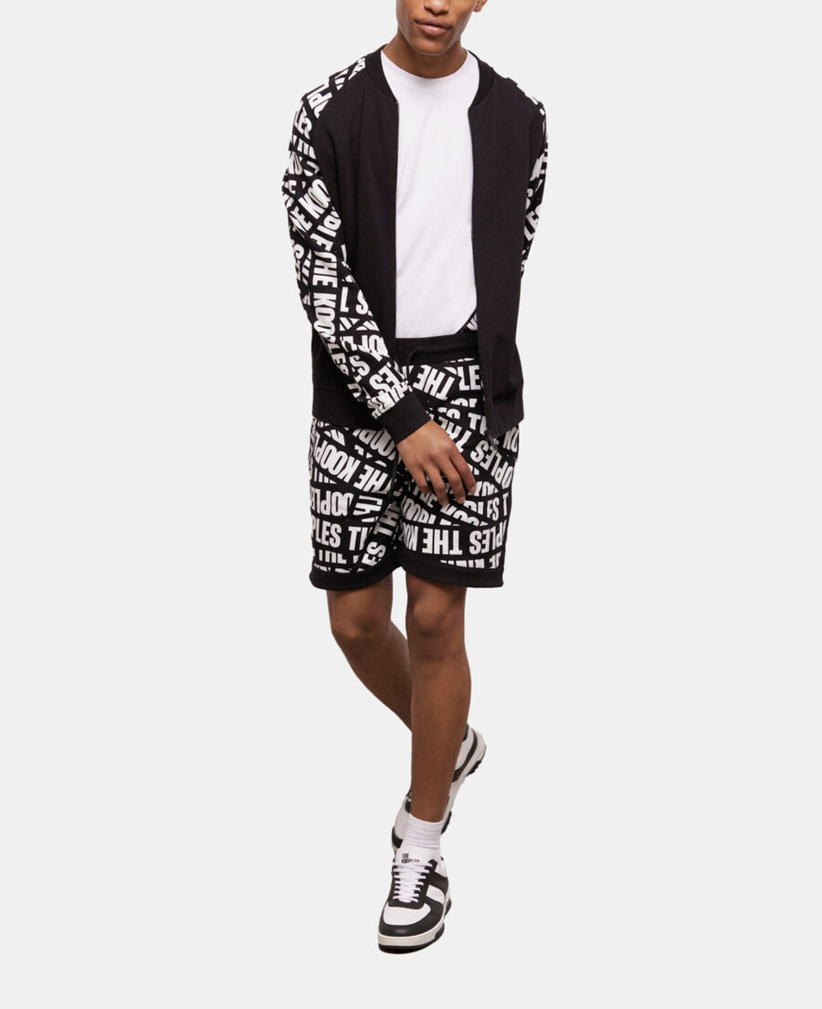 chaqueta chándal negra tape logotipo