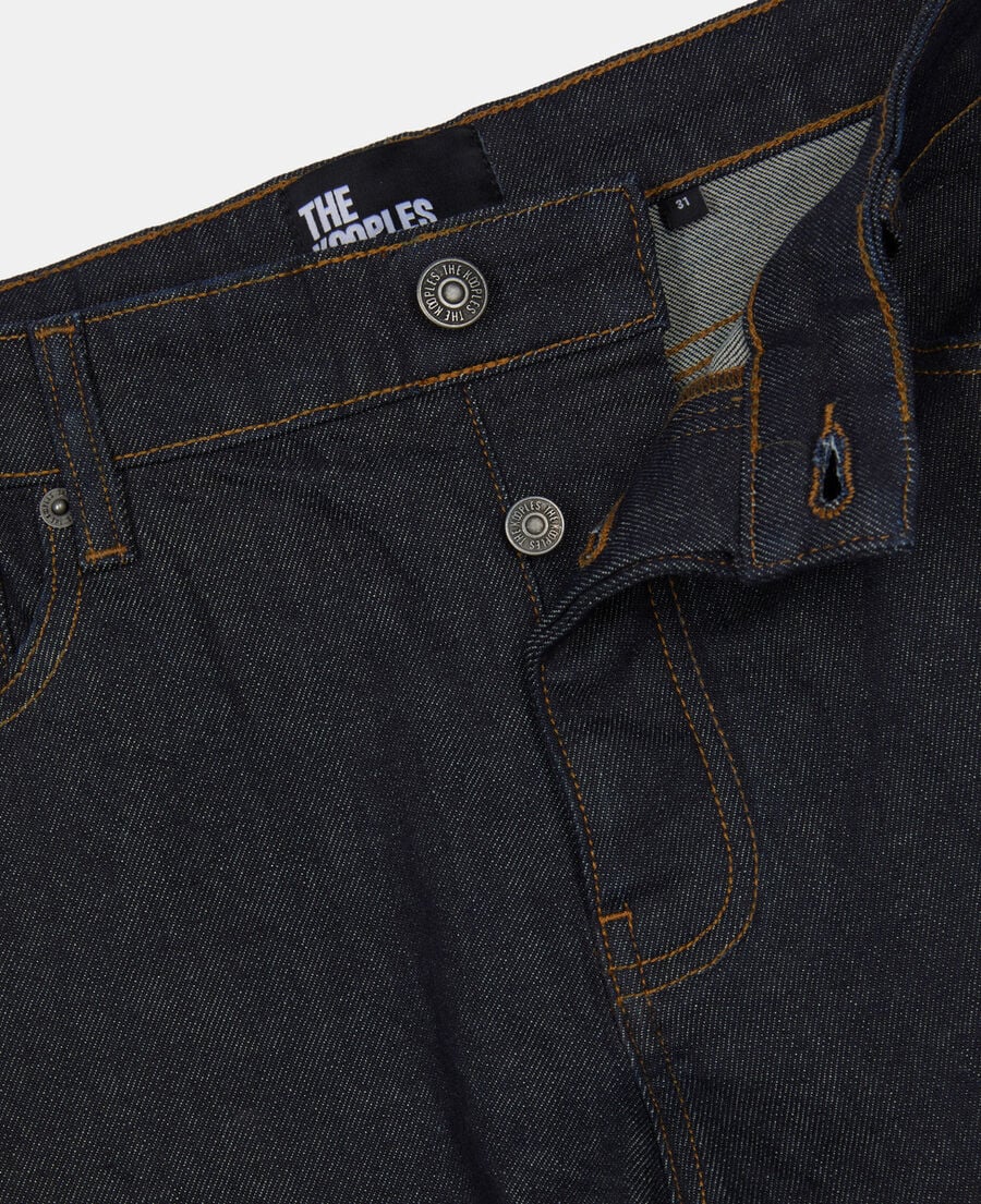 The Kooples HOMME BLUE RINSE jean slim denim bleu