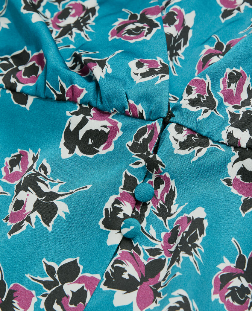 The Kooples FEMME PINK - BLUE top croisé imprimé