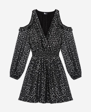 The Kooples F ANTIC SILVER leopard-print short dress