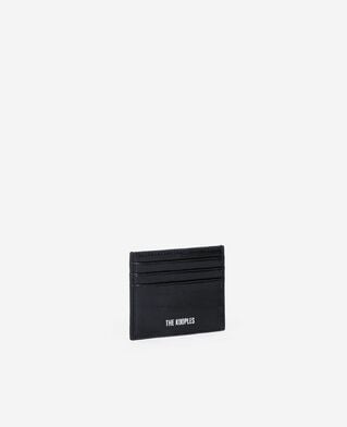 The Kooples DAMEN BLACK amelia kartenhalter aus schwarzem leder