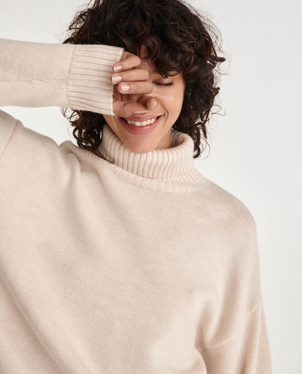 Camel clearance turtleneck jumper