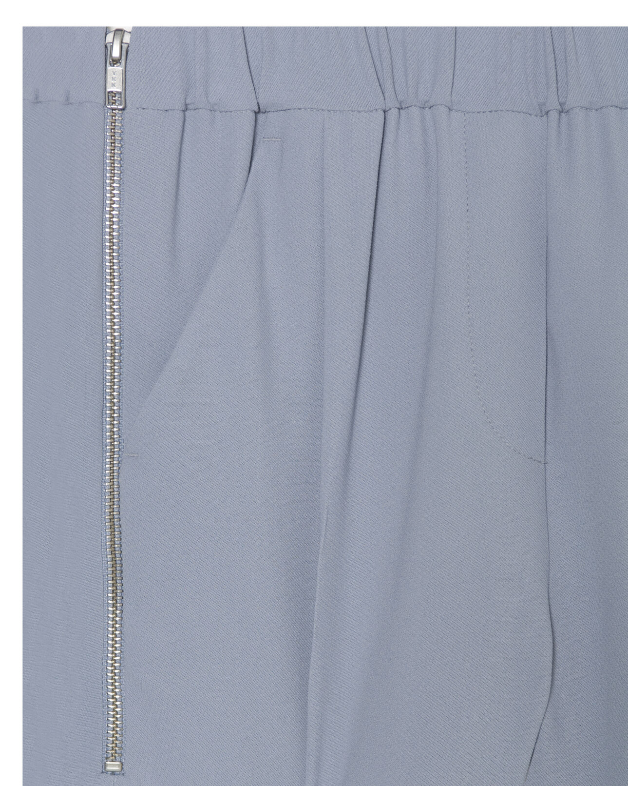 The Kooples WOMEN BLUE GREY zipped trousers