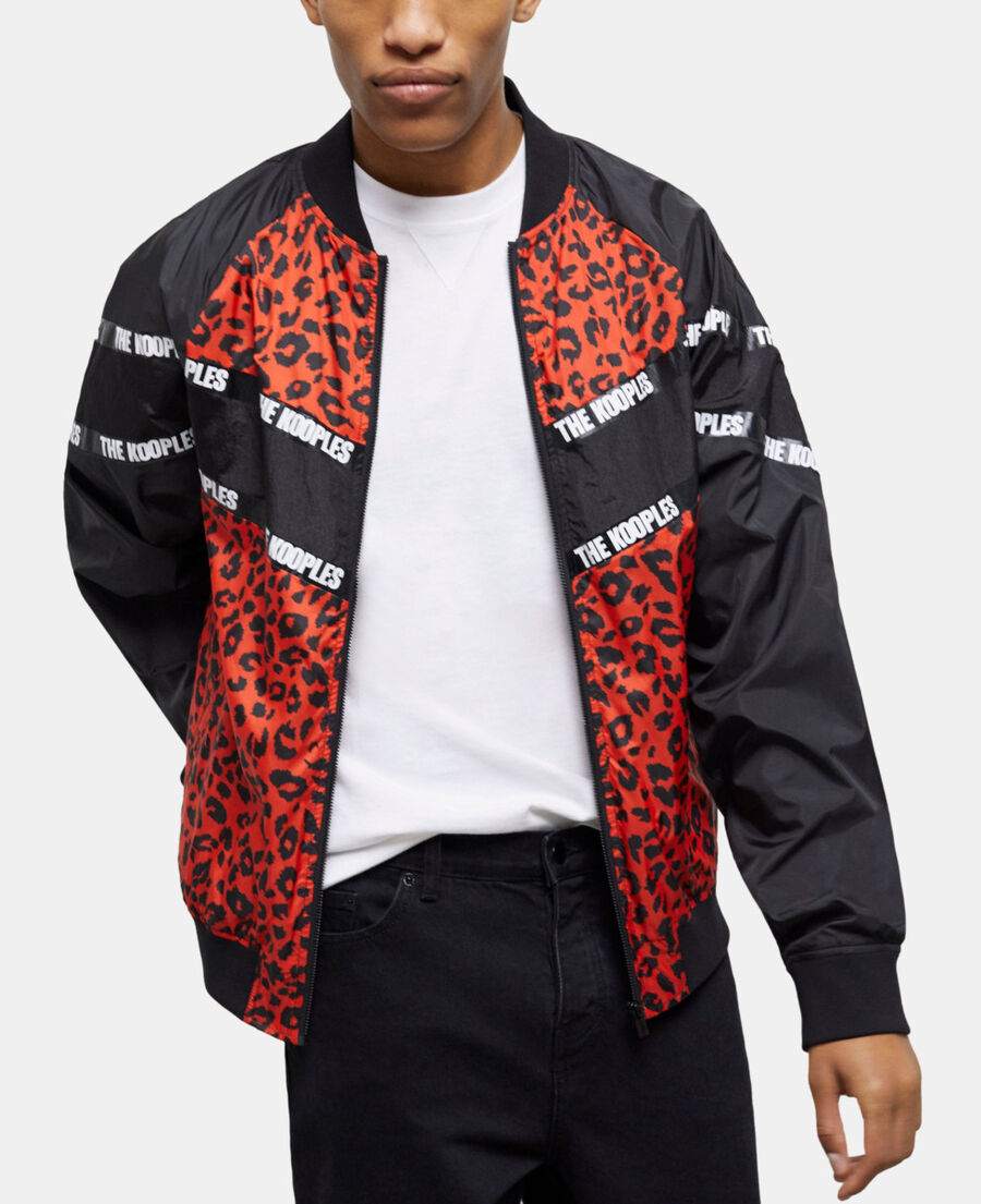 The Kooples HERREN MULTICOLOR zweifarbige jacke mit logo-streifen