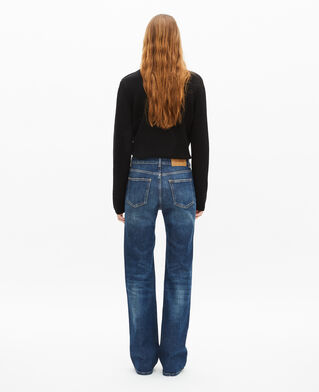 The Kooples WOMEN BLUE ELECTRIC blue flared low-rise jeans