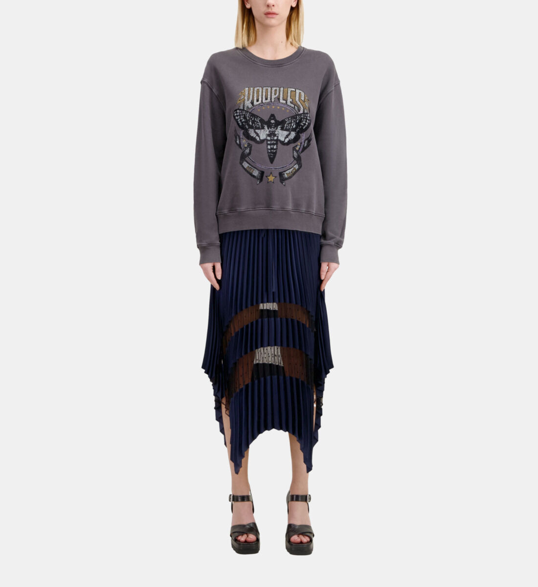 Black sweater with butterfly cheap