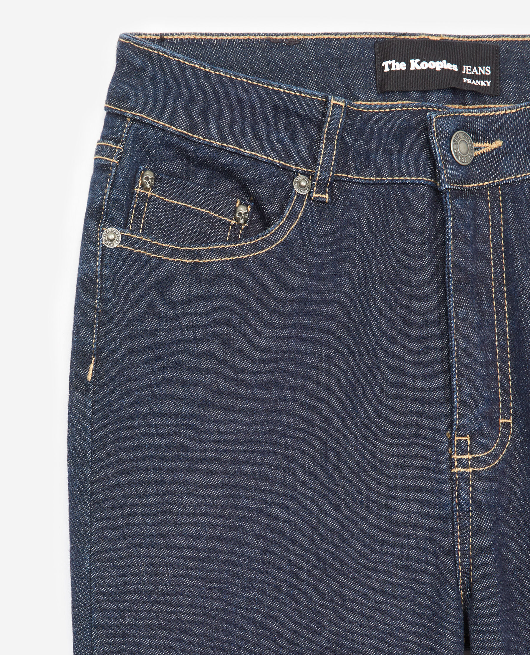 Cropped dark blue jeans The Kooples