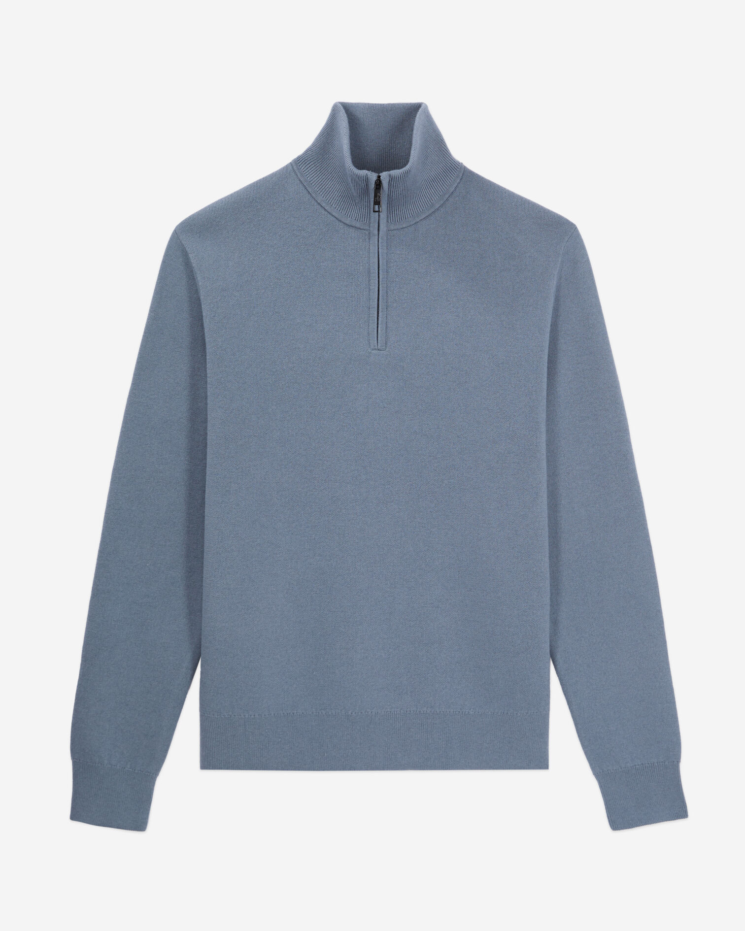 Blue sweater with debossed logo, BLUE GREY, hi-res image number null